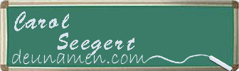Carol Seegert Visitenkarte